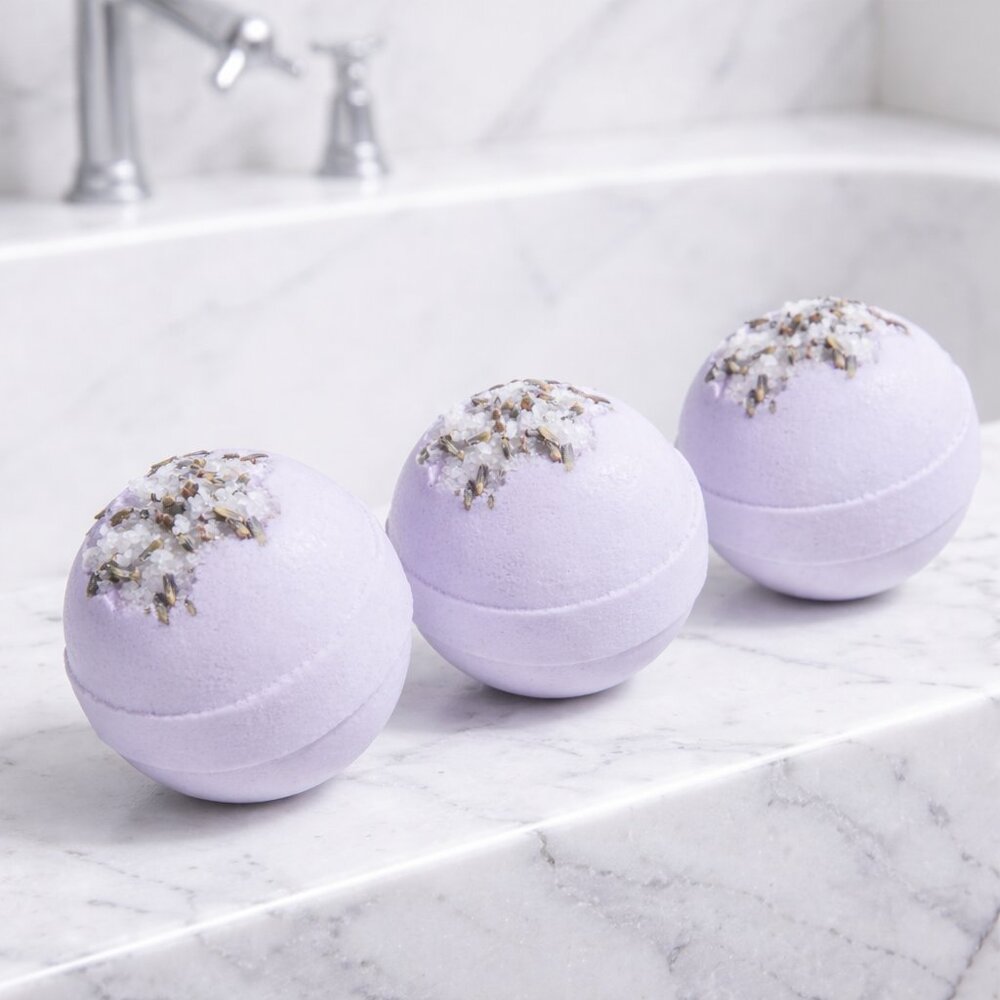 Kylie Cosmetics Limited Edition Lavender Bath Bombs x3 Sealed NIB Kylie Jenner